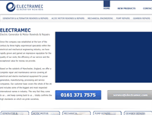 Tablet Screenshot of electramec.com